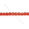 Dyed HanBai Jade Beads Strand Faceted Round Diameter 6-8mm Hole 1mm Length 39~40cm/Strand