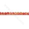 Dyed Haibai Jade Beads Strand Round Diameter 4-8mm Hole 0.3-1mm Length 39~40cm/Strand