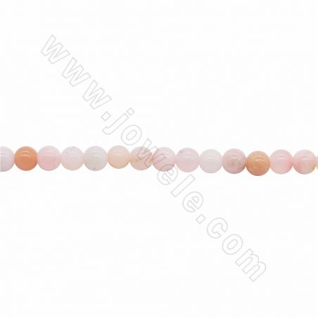 Rosa Opal Perlenkette Rund Durchmesser 2mm Loch 0.5mm Länge 39~40cm/Strang
