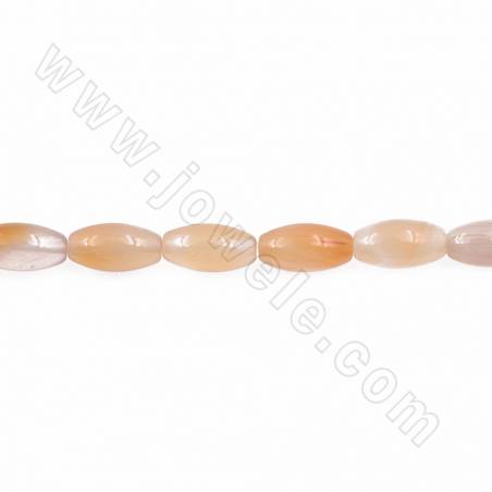 Perles d‘Agate  en tonneau sur fil Taille 6x12mm trou 1.2mm environ 32perles/fil