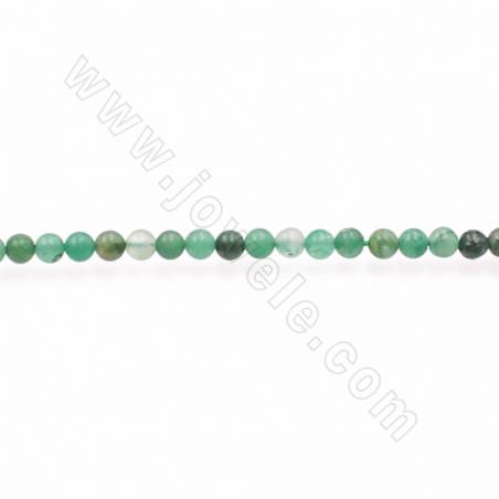 Filo di perline di giada africana naturale Diametro rotondo 2 mm Foro 0,8 mm Circa 160 perline/filare