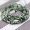 Perles Jade d'africain ronde facette sur fil Taille 2mm trou 0.8mm environ 160perles/fil