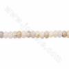 闪光石串珠 算盤珠 尺寸3x6毫米 孔徑1毫米 長度39-40厘米/條
