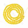 Yellow Agate Faceted Round 3mm Hole0.8mm 39-40cm/Strand