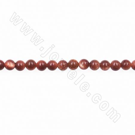 Synthesis Goldstone Round Diameter2mm Hole0.5mm 39-40cm/Strand