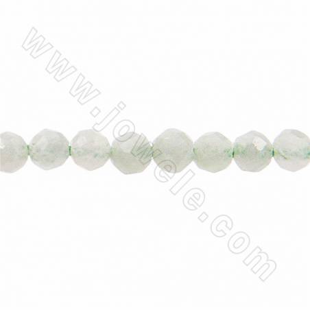 Natural Burmese Jade Beads Strand Faceted Round Diameter 2mm Hole 0.8mm Approx. 160Beads/Strand