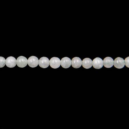 Perline di giada birmana naturale Diametro rotondo 6 mm Foro 1,2 mm circa 66 perline/filare