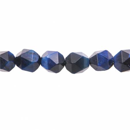 染色藍虎眼石串珠 星形 尺寸7x8毫米 孔徑1.2毫米 長度39-40厘米/條