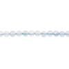 海藍寶串珠 切角圓形 直徑3毫米 孔徑0.8毫米 長度39-40厘米/條