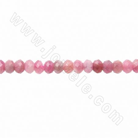Natural Red Spinel Faceted Abacus  Beads Strand  Size3x4mm Hole 0.8mm Approx. 136Beads/Strand