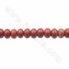Perline di diaspro rosso naturale a forma di abacoDimensione 4x6 mm Foro 1,2 mm Circa 90 perline/filamento