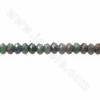 Perles de Rubis-Zoïsite de Mexique en rondelle facette sur fil  Taille 3x5mm trou 0.8mm environ 110perles/fil