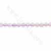 Filo di perline di giada naturale viola sfaccettate Diametro rotondo 2 mm Foro 0,5 mm Circa 160 perline/filare