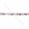 Perline naturali di labradorite sfaccettate rotonde piatte Diametro 4 mm Foro 0,8 mm Circa 90 perline/filare