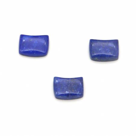 Cabochão de Lápis-lázuli  Em forma de alombar  Tamanho: 6.5x8.5 mm  6 Pç/pacote.