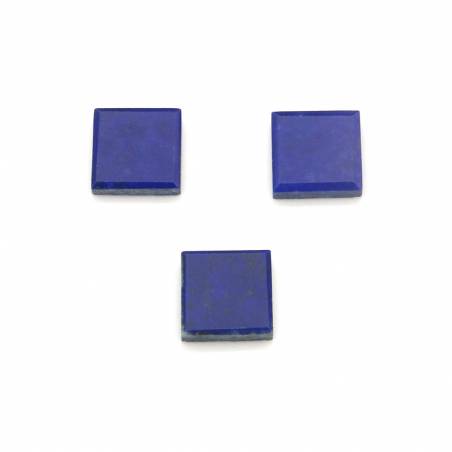 Cabochão de Lápis-lázuli  em forma de quadrado  Tamanho 10x10 mm  2 pçs/pacote.