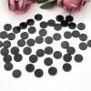 Natural black agate cabochons  flat round diameter 8 mm  30 pcs / pack