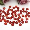 Natural faceted red agate cabochon round shape Diameter 6mm 10pcs/pack