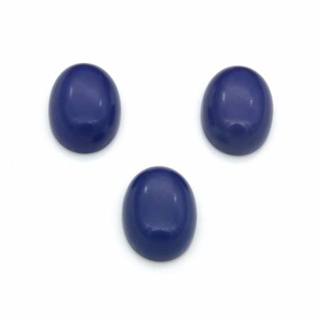 Gefärbte Blue Ore Cabochons Oval Größe 10x14mm 20 Stück / Packung