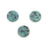 Natural  African Turquoise Cabochons Flat Round Diameter 8mm 8pcs / pack