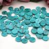 Howlite Cabuchon Green Dyed Howlite Double Round 8mm 20pcs/package