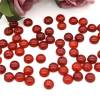 Rote Achate runde Cabochons 6mm x 30 Stck / Packung