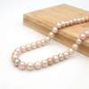 Perles de culture naturelles  perles d'eau douce ronde pêche sur fil  7~8mm  trou 1.0mm x1 fil 15~16"