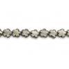 Pyrite Beads Strand Flower Size 12x12mm Hole 1mm  About 34 Beads/Strand 15~16"