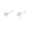 925 Sterling Silver Earring Stud For Half Drilled Beads Size 4.6x13mm  Pin 0.75mm 20pcs/Pack