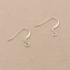 925 Sterling Silver Earring Hook Ear Wire Size 15x15mm  Pin 0.6mm  Hole 1.5mm  20pcs/Pack