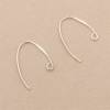 Crochets boucles d'oreille avec anneau en argent 925 Taille 14x26mm diamètre du fil 0.8mm trou 2.0mm 10pcs/paquet
