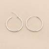 925 Sterling Silver Hoop Earring Diameter 32mm Thickness 1.8mm  Pin 0.7mm  4pcs/Pack