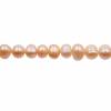 Perles culturelles perles d'eau douce pêche sur fil  Taille 6~7mm  trou 0.7mm x1fil 13~14"