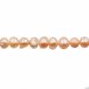 Natural Pink Fresh Water Pearl Beads Strand Irregular Size 6~7mm Hole 0.7mm 15~16"/Strand