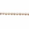 Natural White Fresh Water Pearl Nearround Size 3.5~4 mm Hole 0.4mm 15~16"/Strand