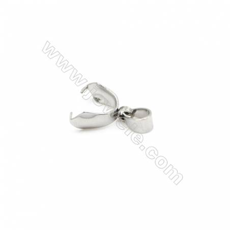 304 Stainless Steel Pinch Bail  Size 18x12mm  100pcs/pack