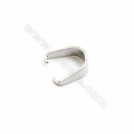 304 Stainless Steel Pinch Bail  Size 9x4mm  300pcs/pack