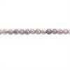 Grey Moonstone Faceted Flat Round Diameter 4mm Hole0.8mm 39-40cm/Strand
