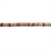 壽山石串珠 隔片 尺寸2x4毫米 孔徑0.7毫米 長度39-40厘米/條