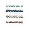 6mm Matte Shell Pearl Round Beads   Hole 0.8mm  about 50 beads/strand  15~16"