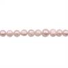 Perles de culture naturelles  perles d'eau douce ronde  lavande sur fil  11~12mm  trou 0.8mm x1 fil 15~16"