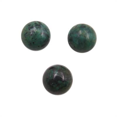 Natural African Turquoise Cabochon Round 8mm 10pcs/Pack