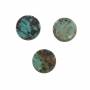 Natural African Turquoise Cabochon Flat Round 8mm 10pcs/Pack