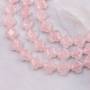 Rose Quartz Beads Strand Facted Clover 13mm 39-40cm/Strand
