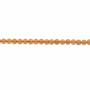 紅東陵串珠 圓形 直徑3毫米 孔徑0.7毫米 長度39-40厘米/條