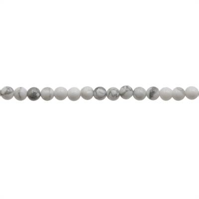 白松石串珠 圓形 直徑3毫米 孔徑0.7毫米 長度39-40厘米/條