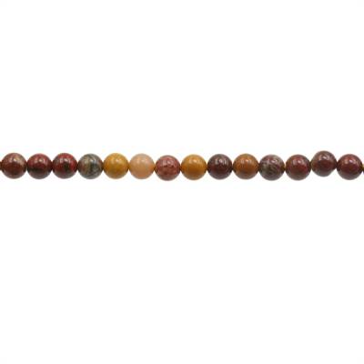 蛋黃石串珠 圓形 直徑3毫米 孔徑0.7毫米 長度39-40厘米/條