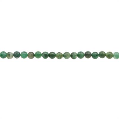Afrikanische Jade runde Perlenkette  Durchmesser 3mm  Loch 0.7mm  ca. 130 Stck / Strang 15~16"