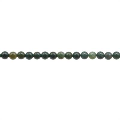 印度雞血石串珠 圓形 直徑3毫米 孔徑0.7毫米 長度39-40厘米/條