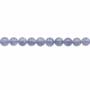 (AA Rang) Tansanit runde Perlenkette Durchmesser 7mm Durchmesser des Loch 1mm ca. 55 Stck / Strang 15~16"
